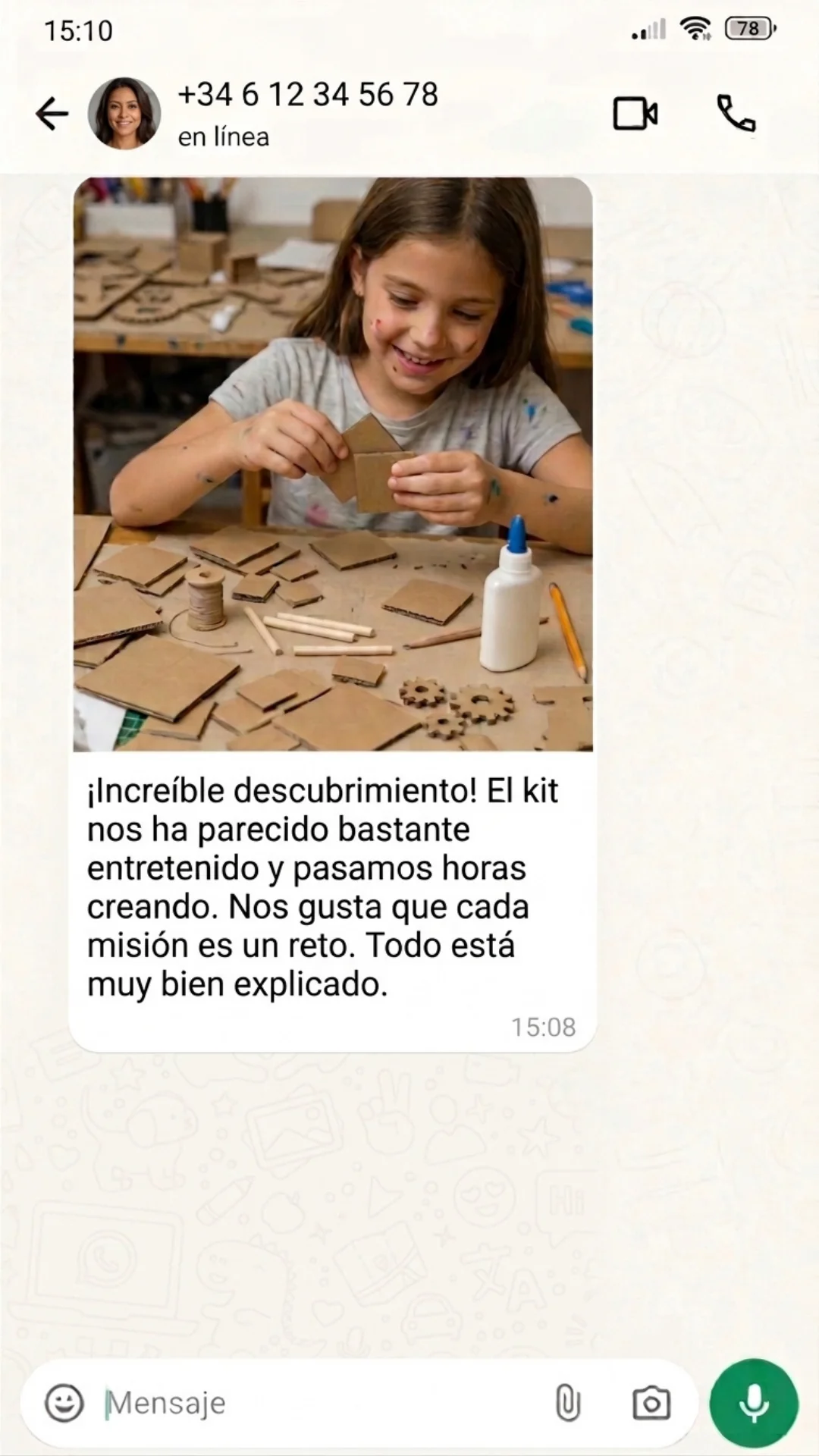 Testimonio de una mamá: kit entretenido, cada misión es un reto bien explicado