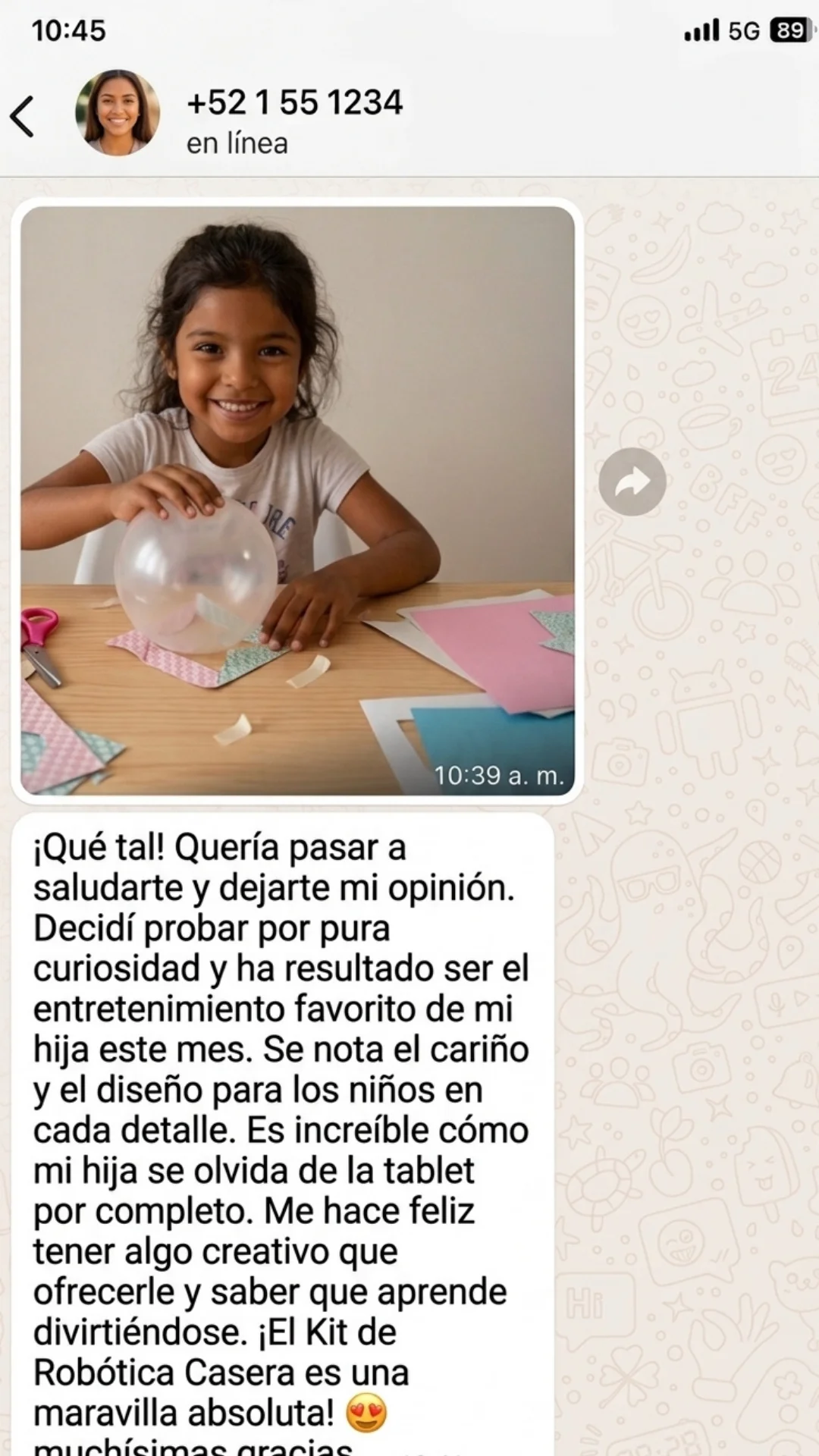 Testimonio de una mamá: el kit es el entretenimiento favorito de su hija y olvida la tablet